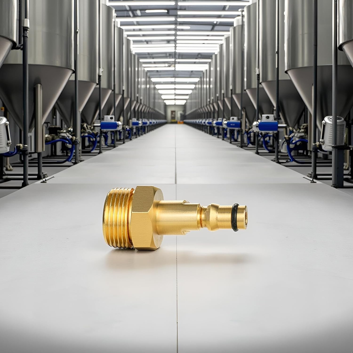 Universal M22 Pressure Washer Hose Connector – Gold-Plated Quick Connect Design