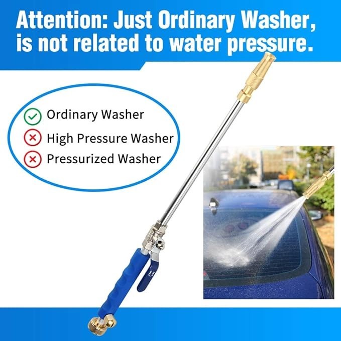 Hydro Jet High Pressure Power Washer, Pressure Washer Gun with Garden Hose En…