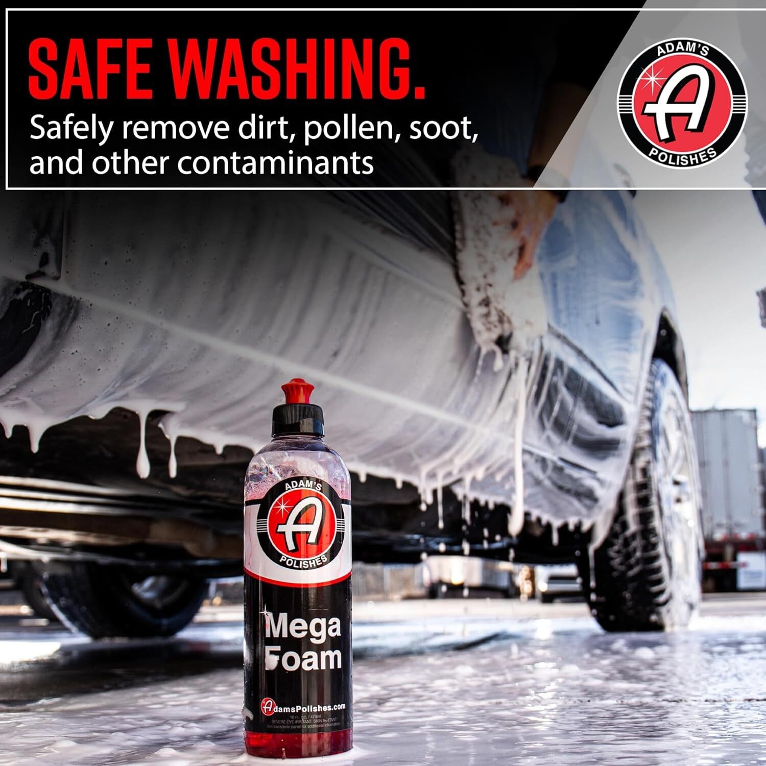 Adam’s Mega Foam Shampoo 16 Oz. Ultimate Car Wash Foam Gun Cleaner