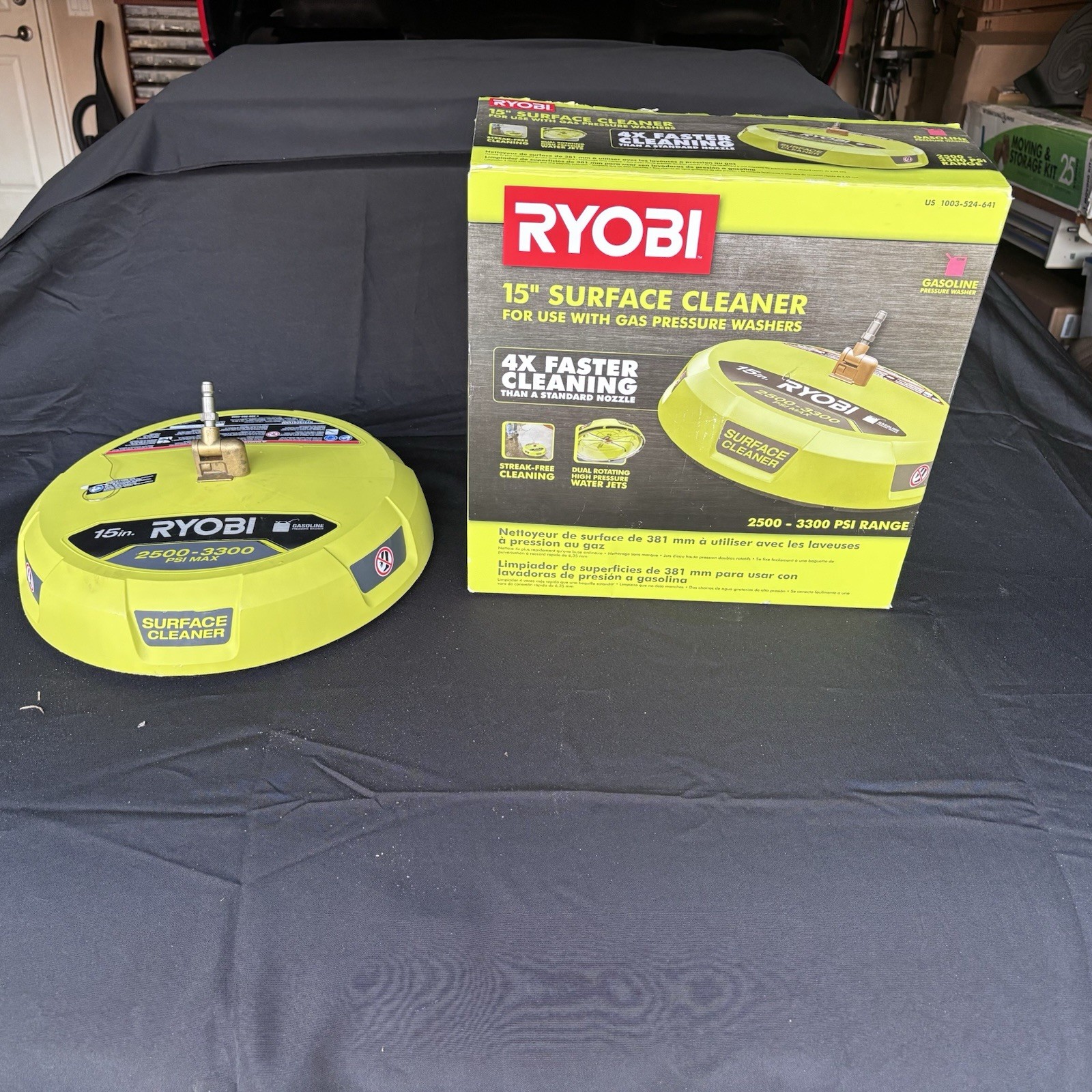 Ryobi RY31SC01 15 in. 3300 PSI Surface Cleaner for Gas Pressure Washer