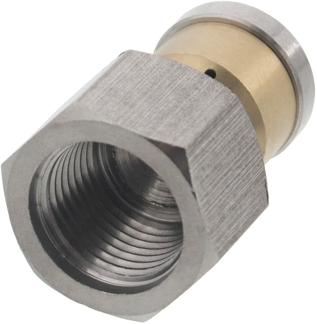 4000 PSI 10.0 Orifice Rotating 3/8 Sewer Jetter Nozzle For Drain Cleaning 300F