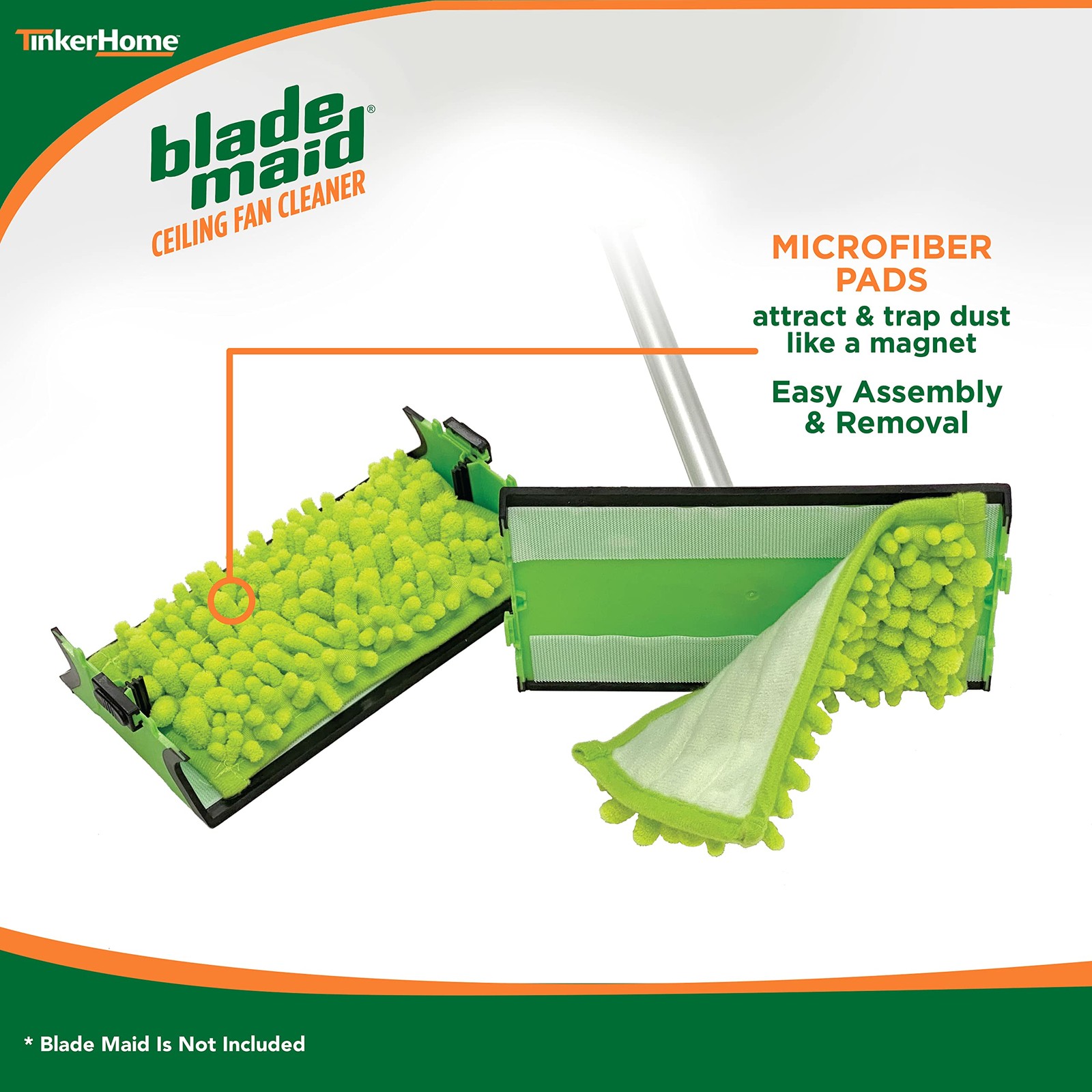 Blade Maid Replacement Microfiber Pads | Pads, Green