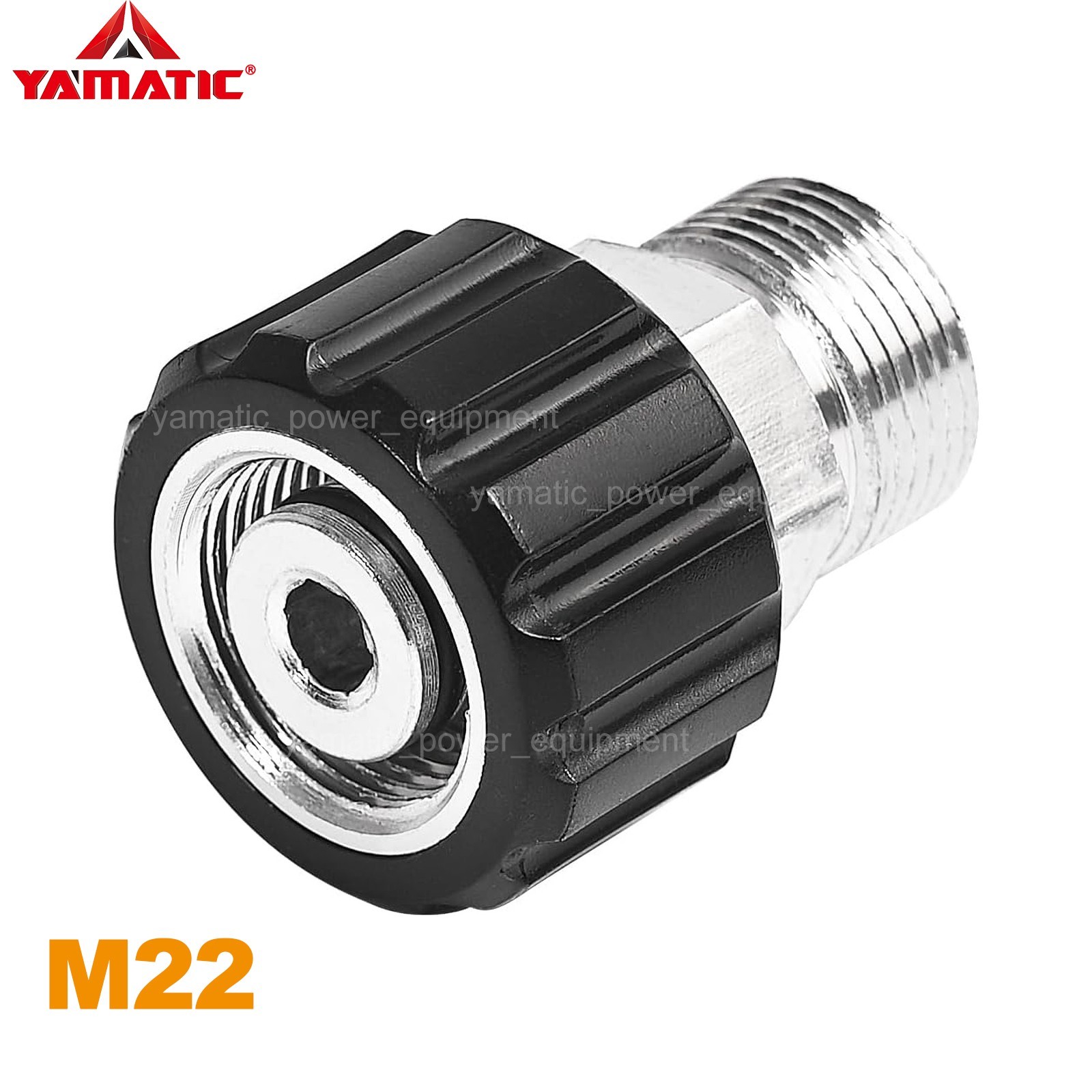 YAMATIC Pressure Washer Adapters M22-14mm Female to M22-15mm Male Fittings
