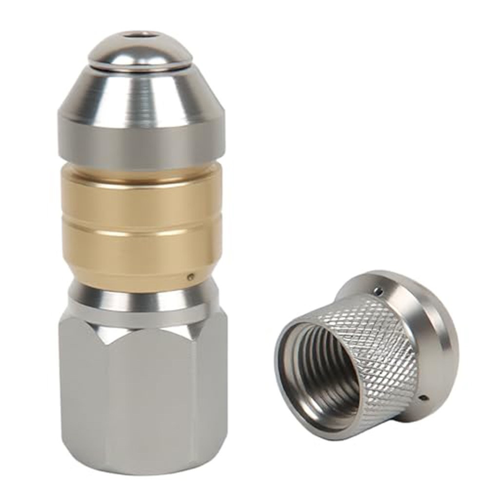 1/8 Inch 2 in 1 Pressure Washer Nozzle Stainless Steel Front Rear Jets
