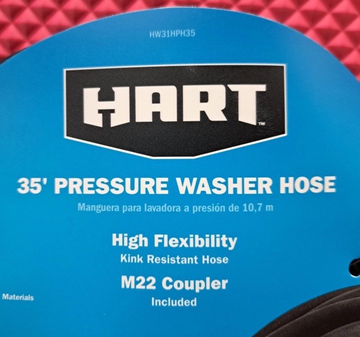 New Hart 35 Pressure Washer Hose High Flexibility Up To 3800 Psi Pressure Washer