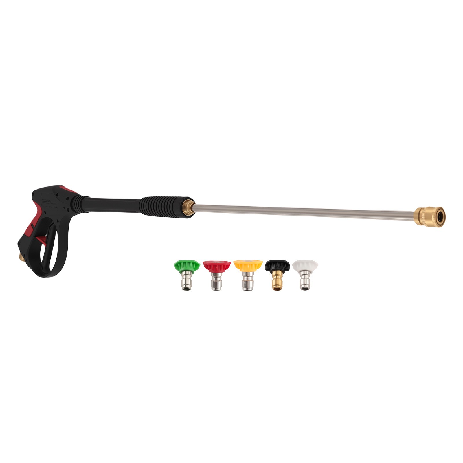 Heavy Duty High Pressure Car Power Washer Spray Gun Wand Lance Nozzle Tips