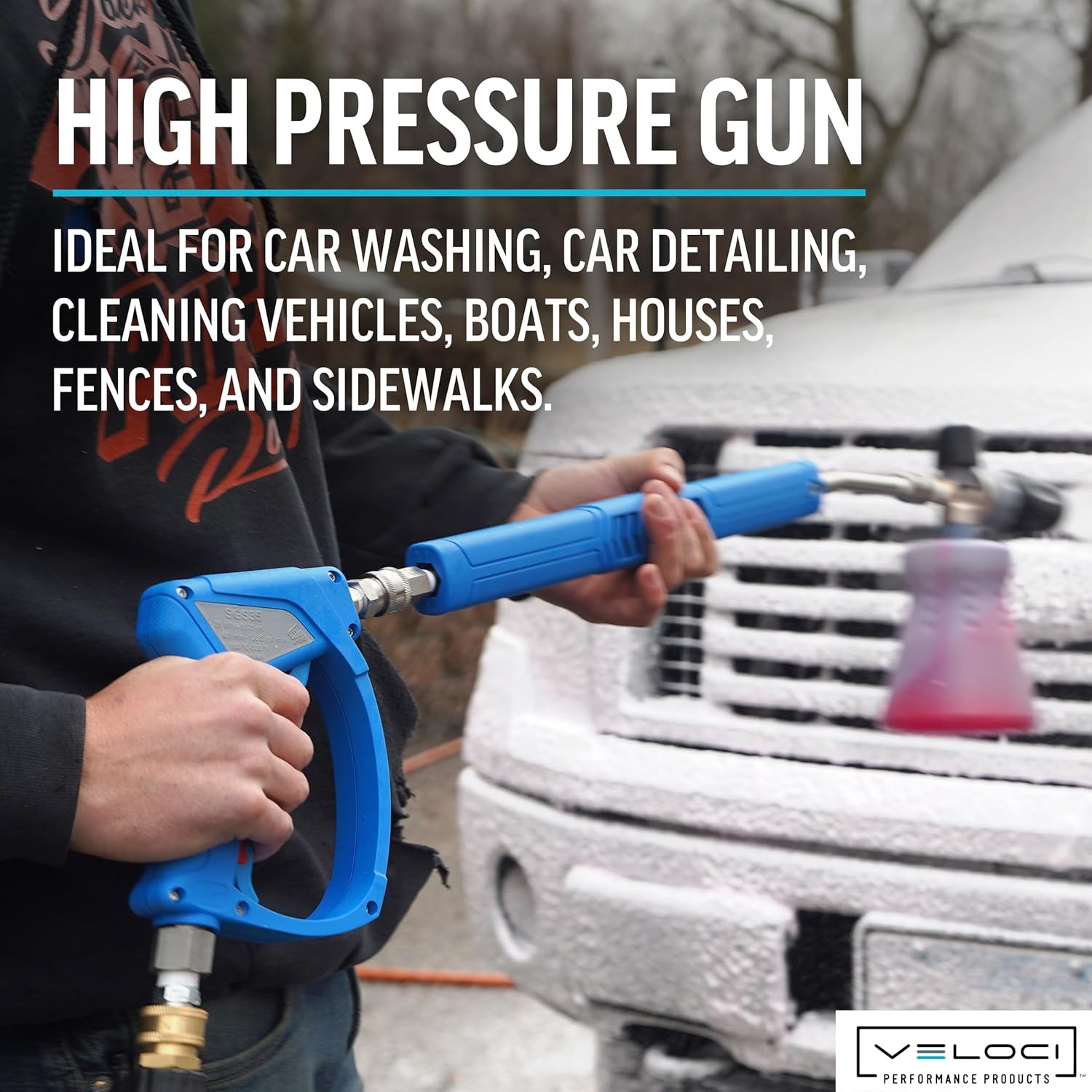 MTM Hydro Acqualine SGS35 Pressure Washer Gun with Stainless Steel, 4000 PSI