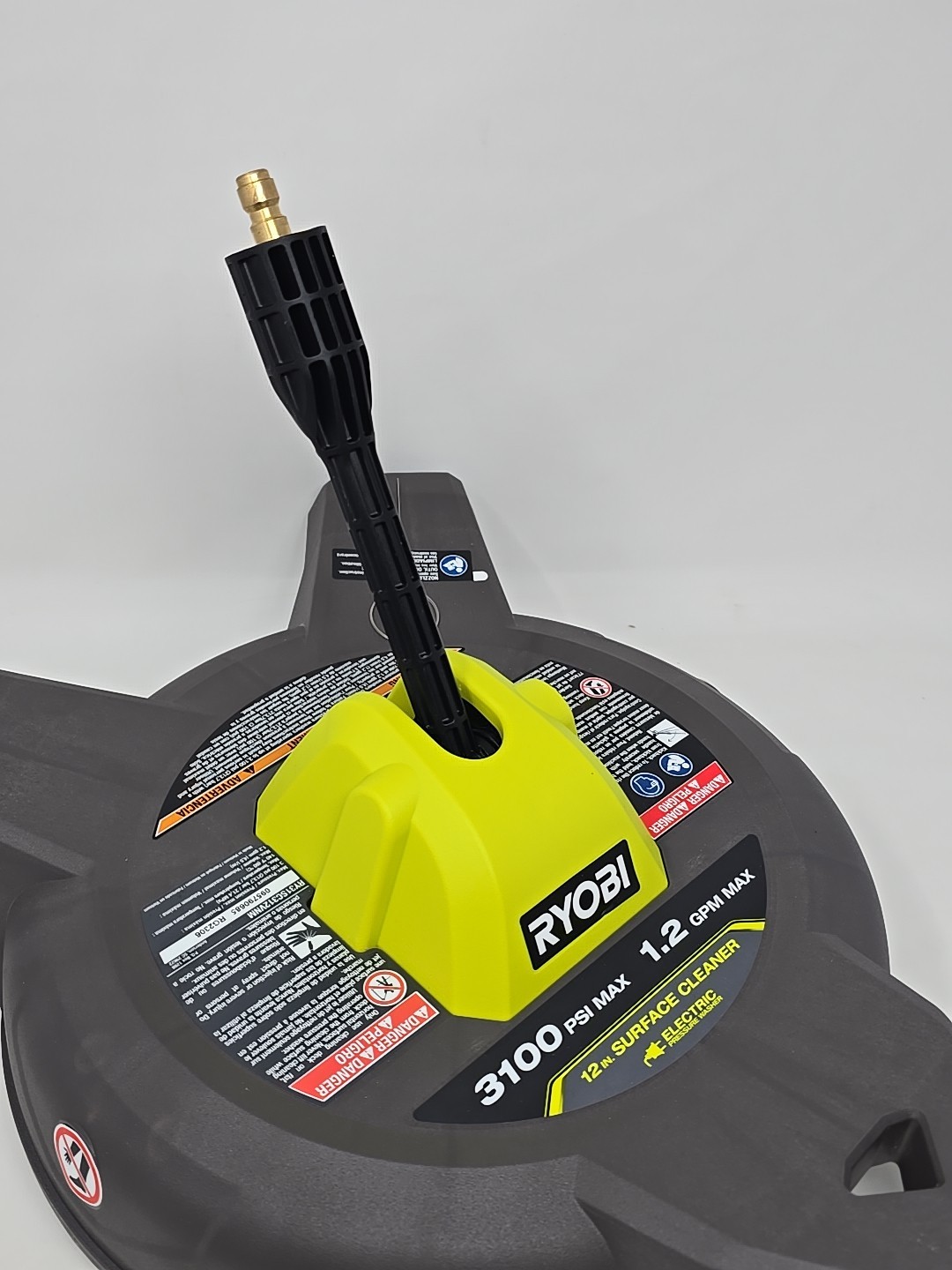 RYOBI 12 in. 3100 PSI Electric Pressure Washer w/Caster Wheels