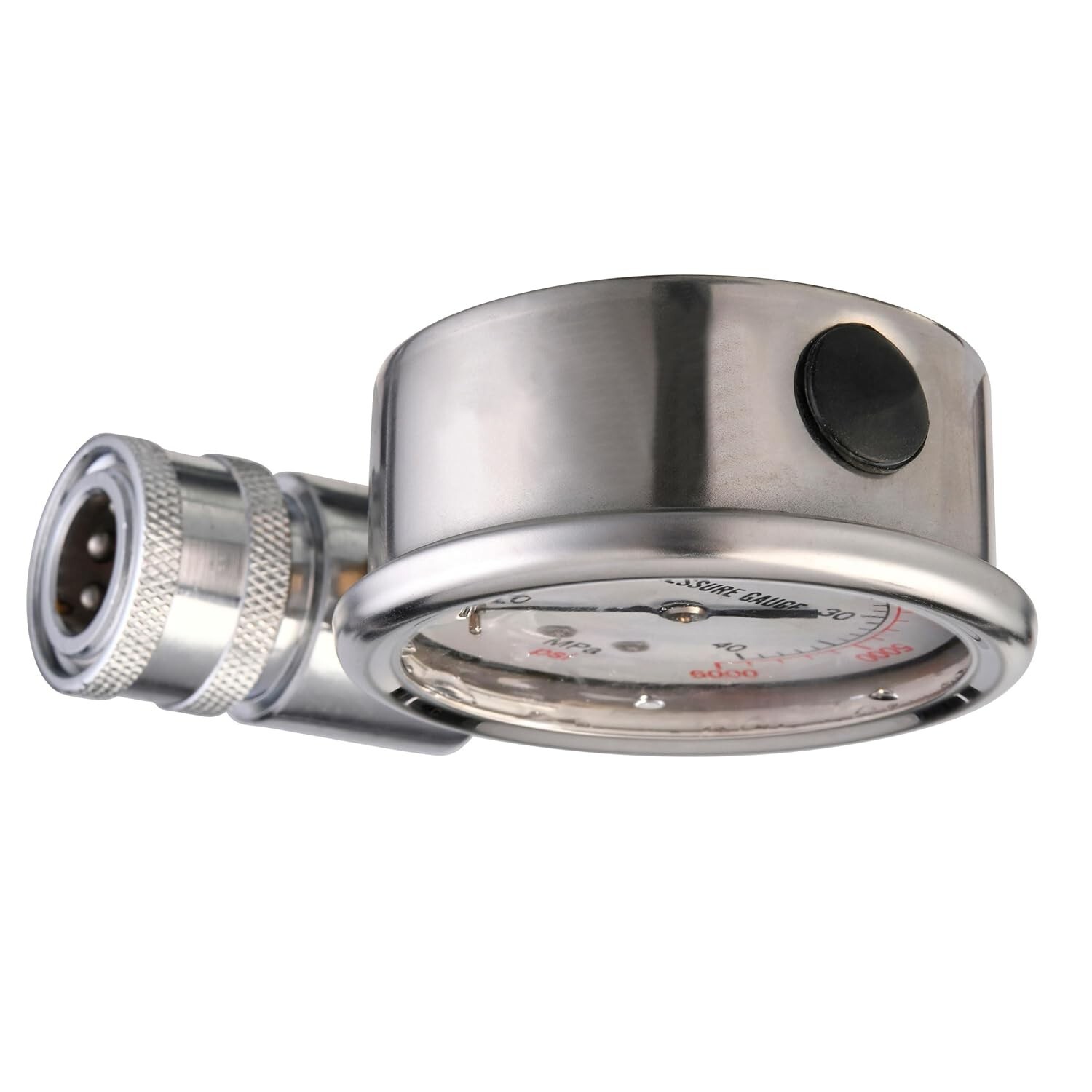 Compact 6000 PSI Pressure Washer Gauge with 3/8 Inch Quick Connect for Easy Use