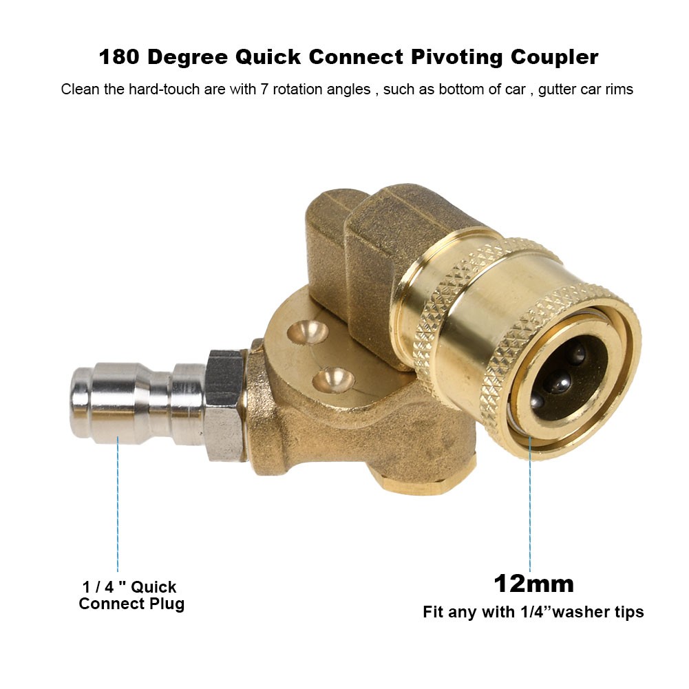 High-Pressure Washer Extension Wand Replace Lance Gutter Cleaner Nozzle 4000PSI.