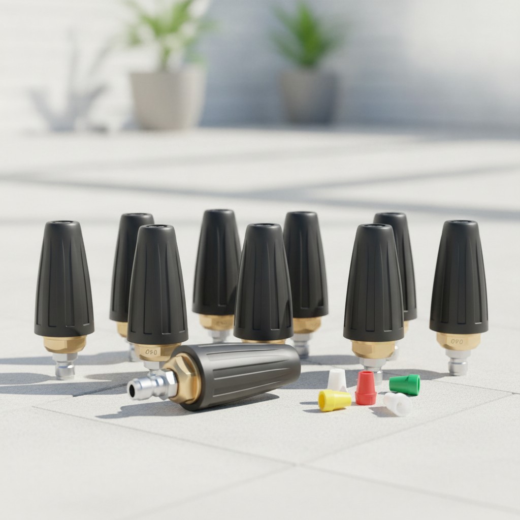 Efficient Turbo Pressure Washer Nozzle – 360° Rotating, 4.0 GPM, 1/4″ Connect