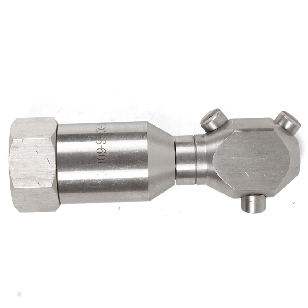 Stainless Rotating Jet Spraying Washing Nozzle Tank Barrel Pipeline Clean 1/2”