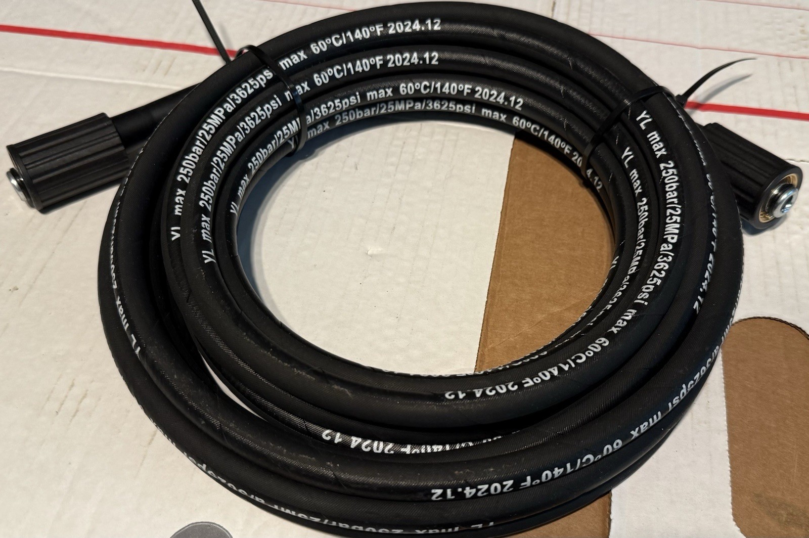 25’ YL MAX 3600 PSI PRESSURE WASHER HOSE SUPER SOFT 1/4 QUICK CONNECT 25 FOOT!