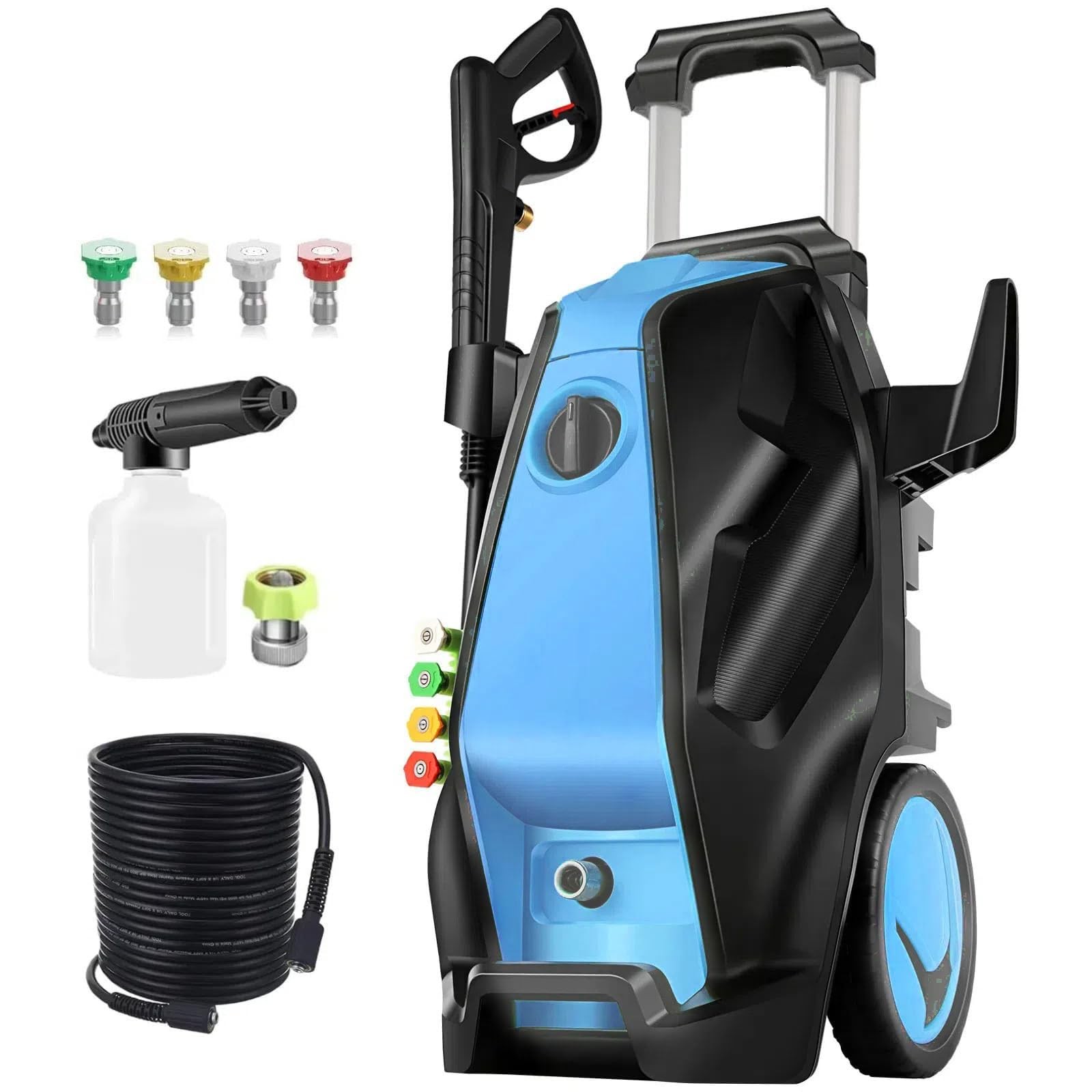 Imdot Pressure Cleaner, Heavy Duty Power Cleaner with Foam Cannon, 4 Nozzle T…