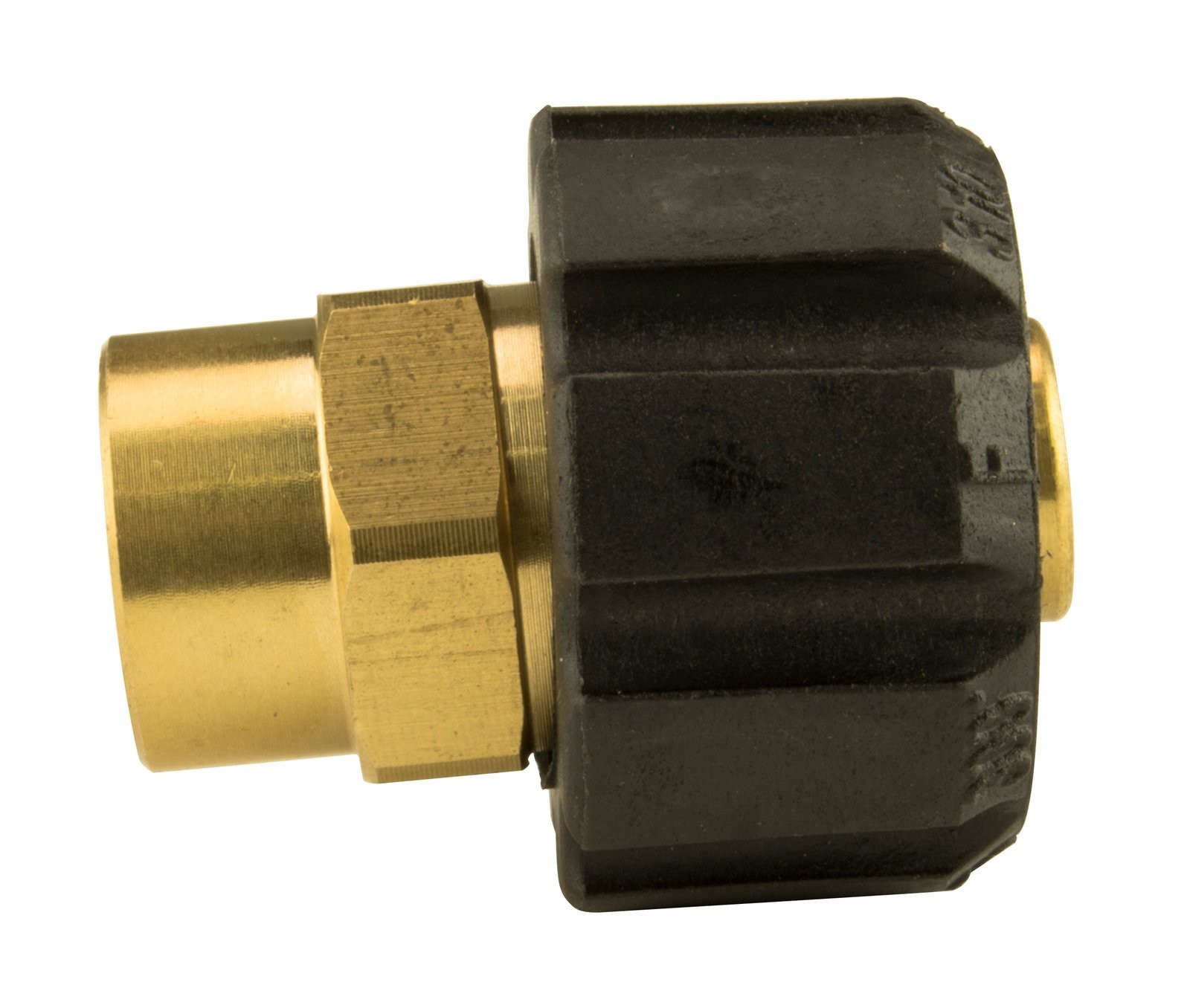 Brass Twist Coupler Adapter 1/4 Inch FNPT x 22mm 4500 PSI Power Washers