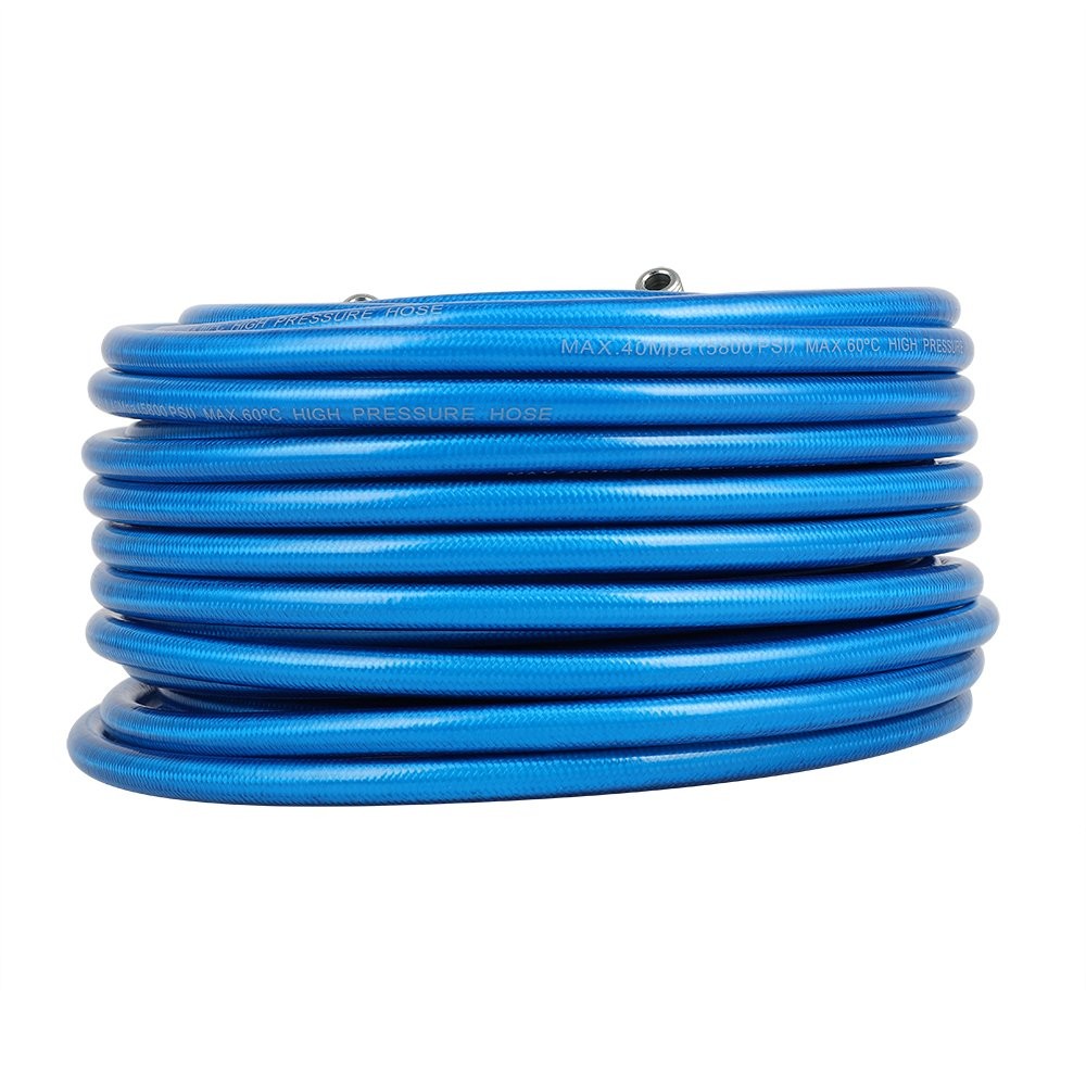 Blue 5800 PSI Pressure Washer Sewer Jet Kit 100ft 1/4″ Upgraded PU Hose
