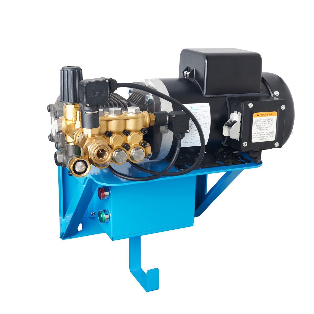 Canpump Wall-Mount Pressure Washer: 5 hp Full-Speed Motor 230 V, Auto Start-Stop