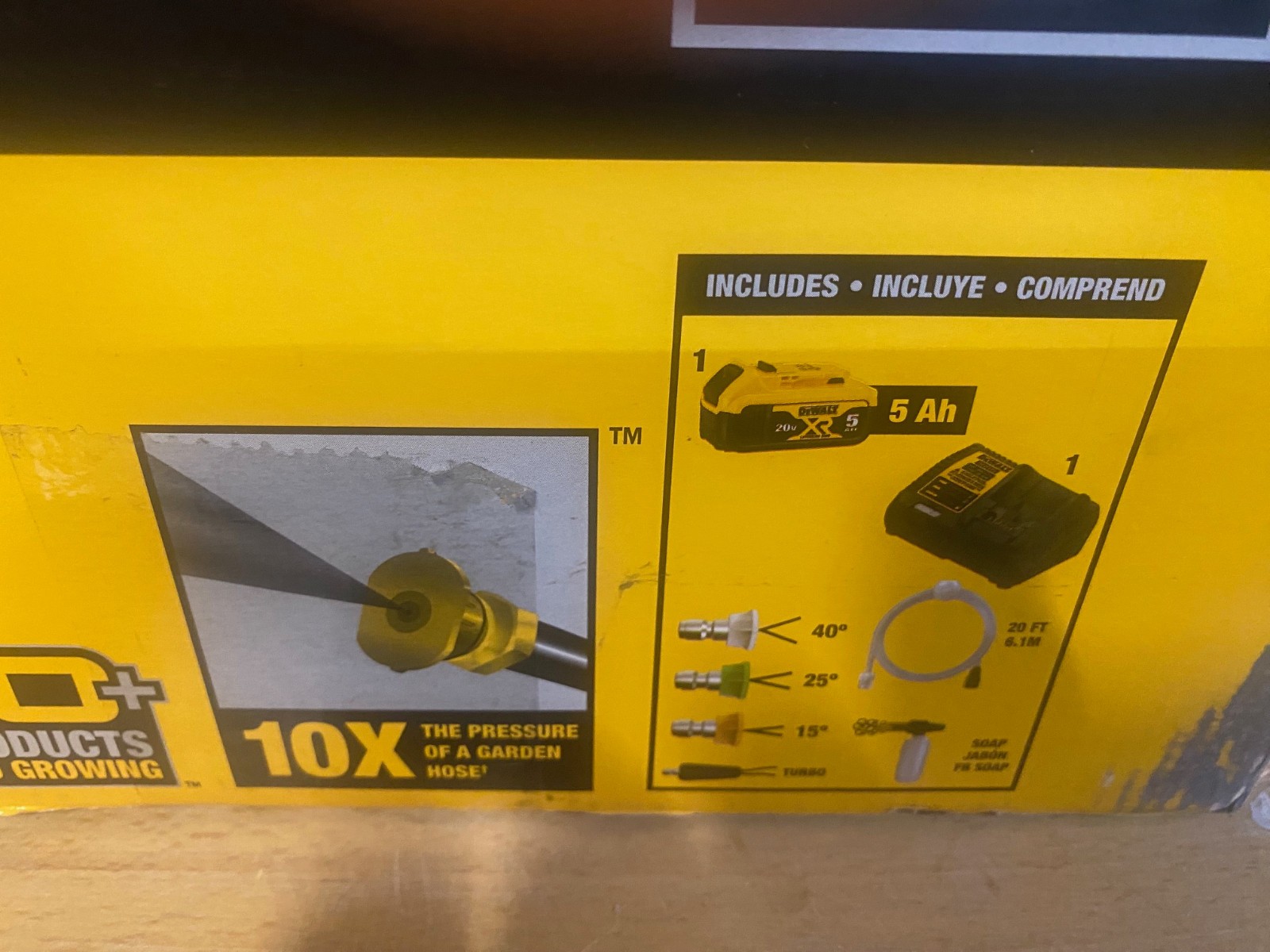 DEWALT DCPW550P1 20V MAX 550 PSI Power Cleaner Kit (5Ah Battery) Tool NEW