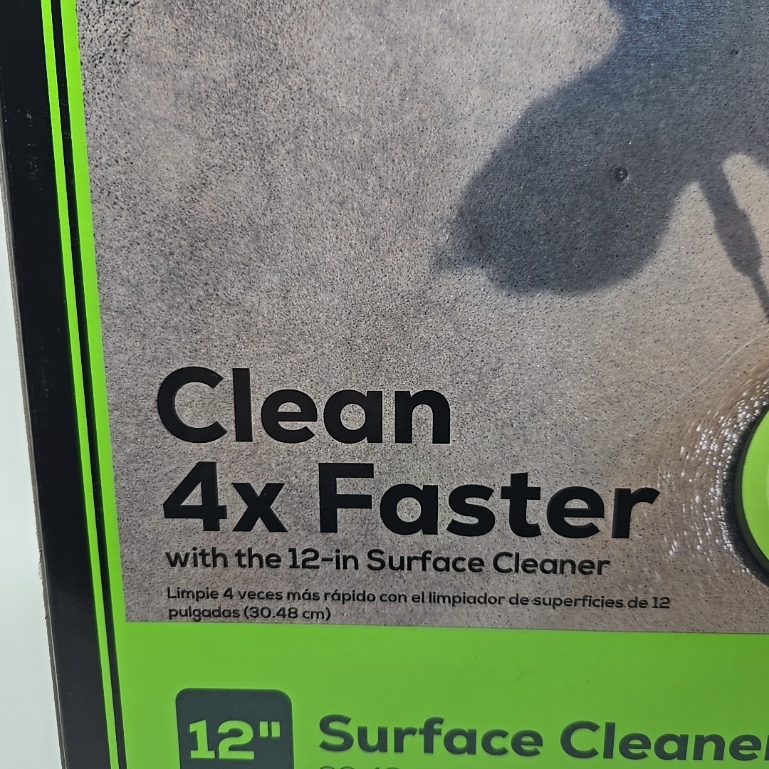 Greenworks 12″ Surface Cleaner For Electric Pressure Washer Max 2300 PSI