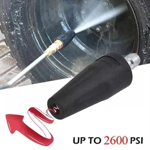 High Pressure Washer Jet Wash Dirt Blaster Rotating Turbo Nozzles Spray Tips