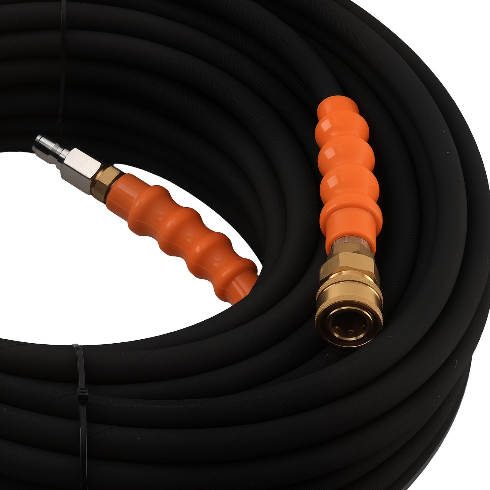 150FT 1/4″ 4200PSI Pressure Washer Hose Steel Wire Braided Hot Cold Water Rated