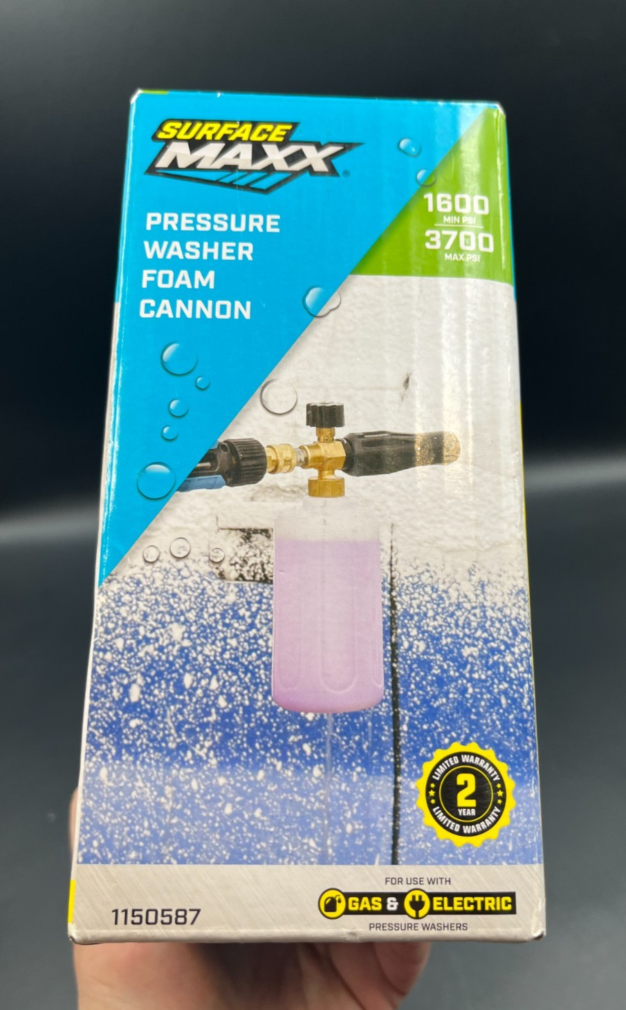Surface Maxx Foam Cannon 3700 PSI Max – High Pressure Car Wash Soap Sprayer NIB