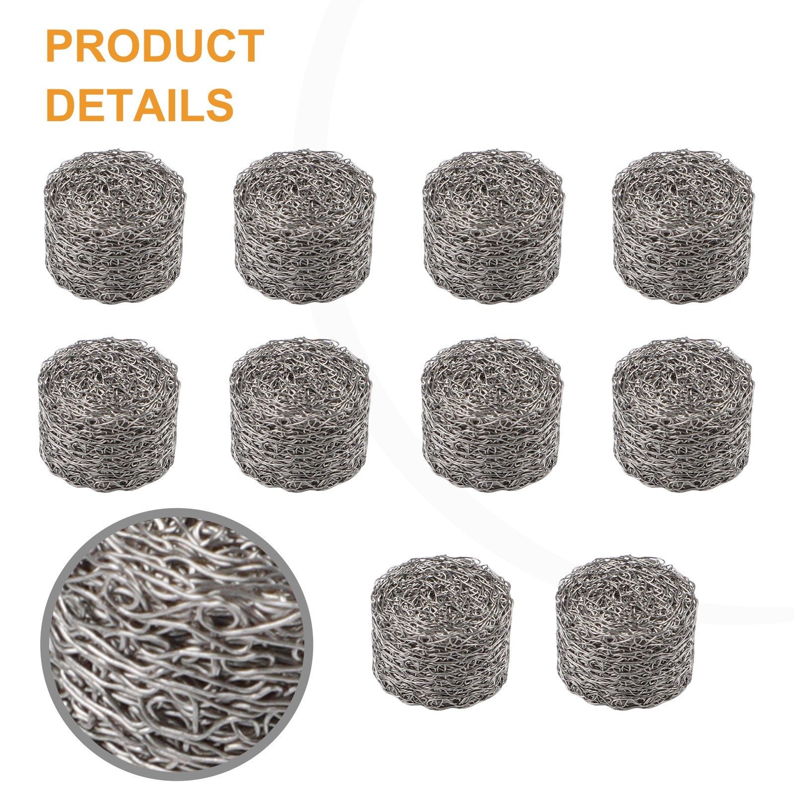 Mesh Filters Garden Tools 14*11mm Filter Foam Gauze Pressure Washer 10 Pcs