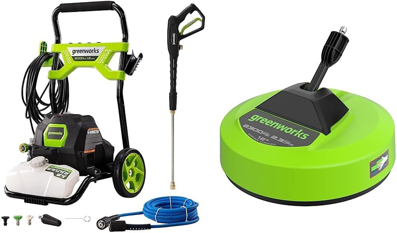 2000 PSI Pressure Washer with 12″ Surface Cleaner Attachment – GPW2003