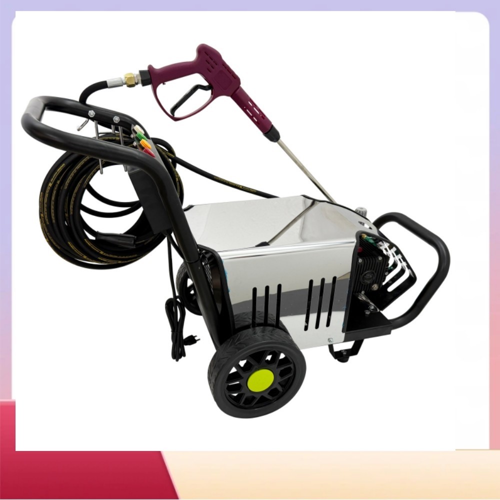 110V 3700W Electric Pressure Washer 180bar Industrial Car Cleaner with 4 Nozzles