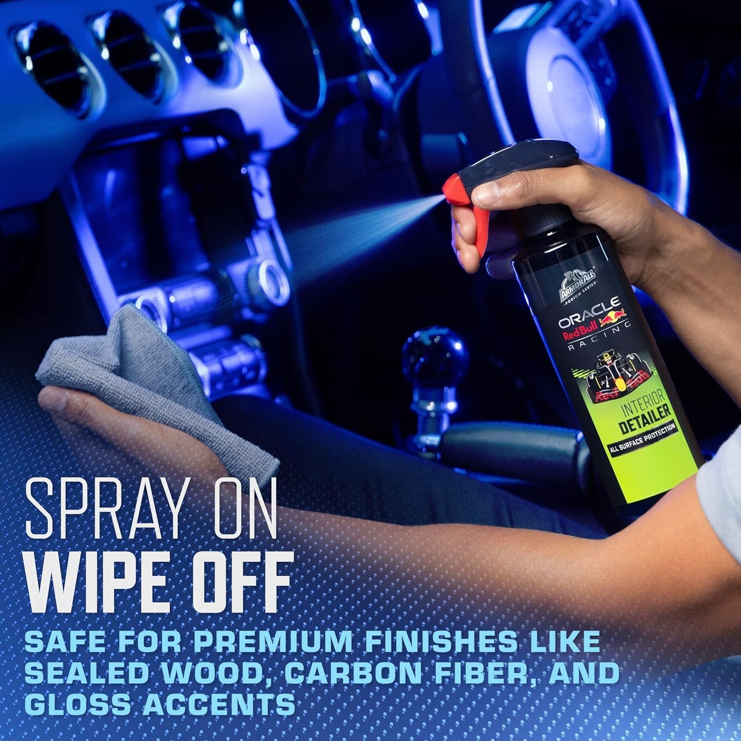 Car Detailing Kit 9-Piece Wash Bucket Microfiber Towels Soap Spray