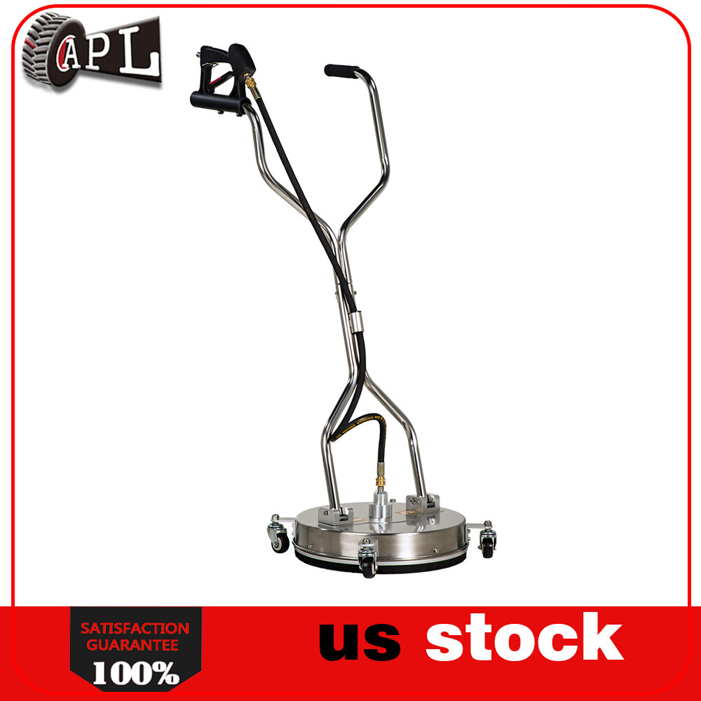 16.5″ Pressure Washer Surface Cleaner Max.4000PSI Dual Handle w/4 Spinner Wheels