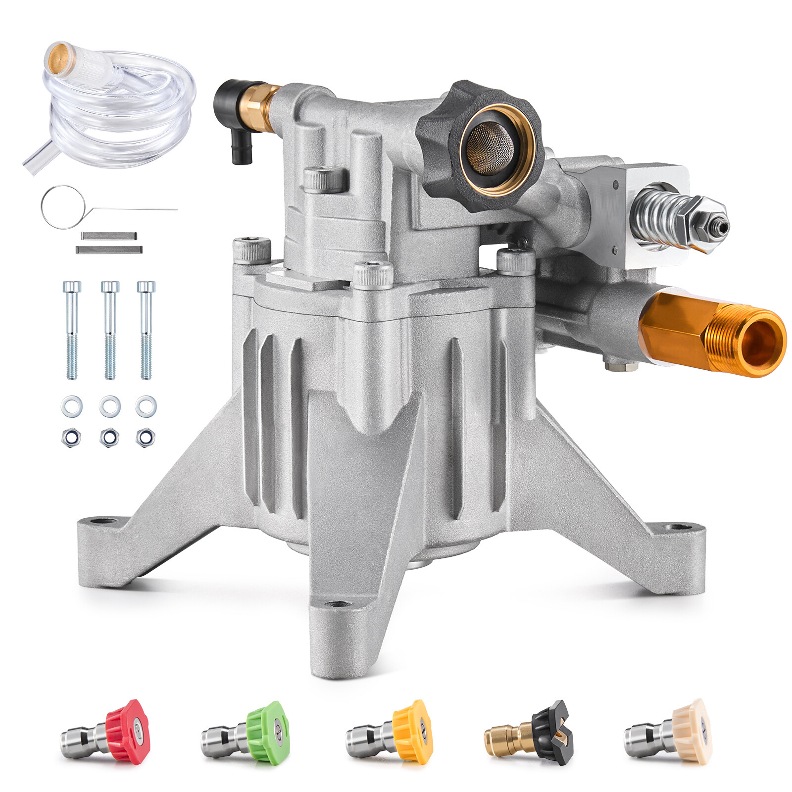 Pressure Washer Pump 7/8″ Shaft Vertical 3300 PSI 3.0GPM with 5 Nozzles