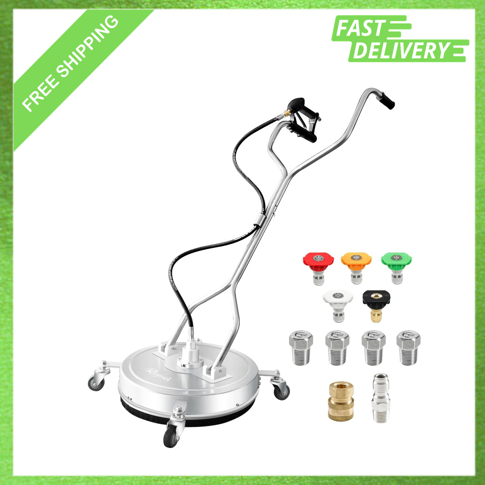 20 Inch Pressure Washer Surface Cleaner with Stainless Steel Housing, Four