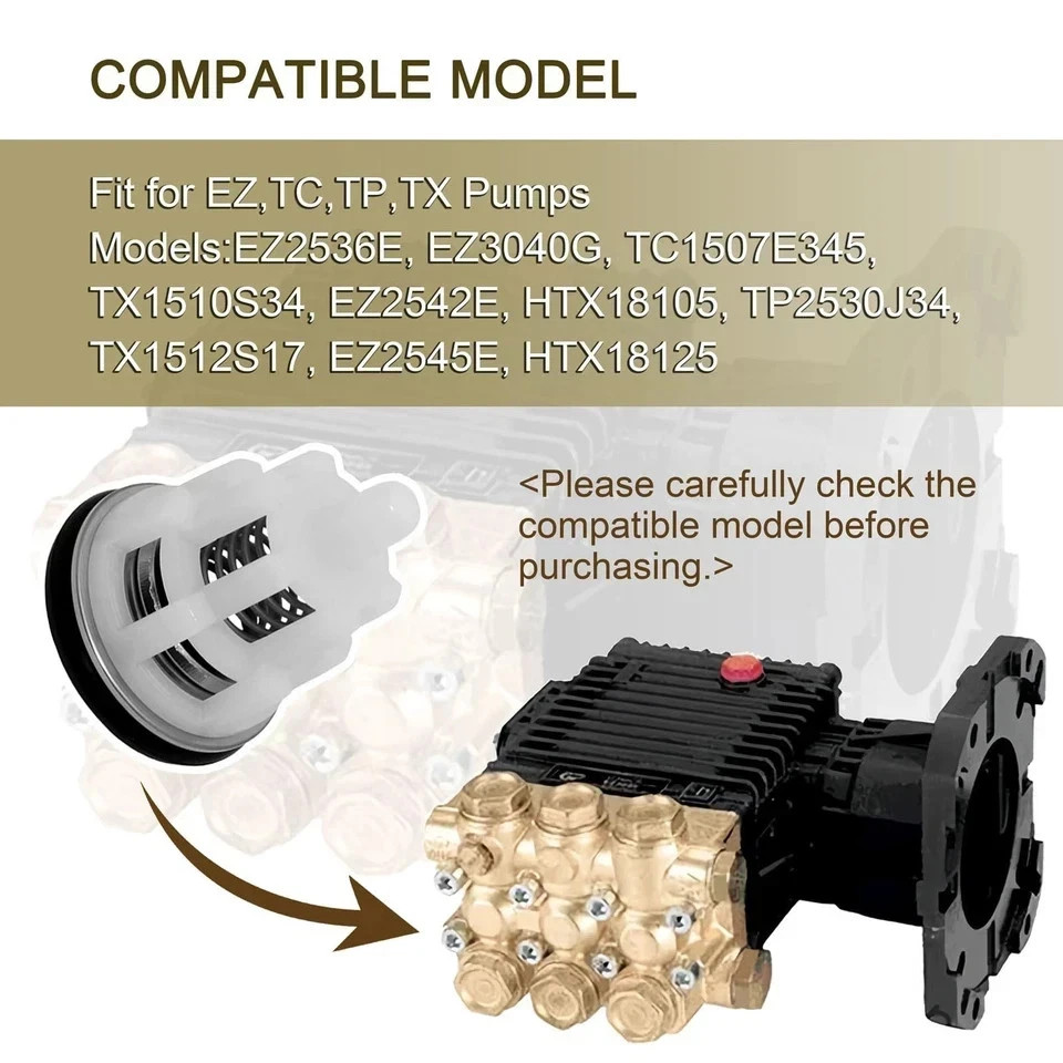 Pressure Washer Pump Check Valves Fits EZ TC TP TX Pumps K123 6 PCS