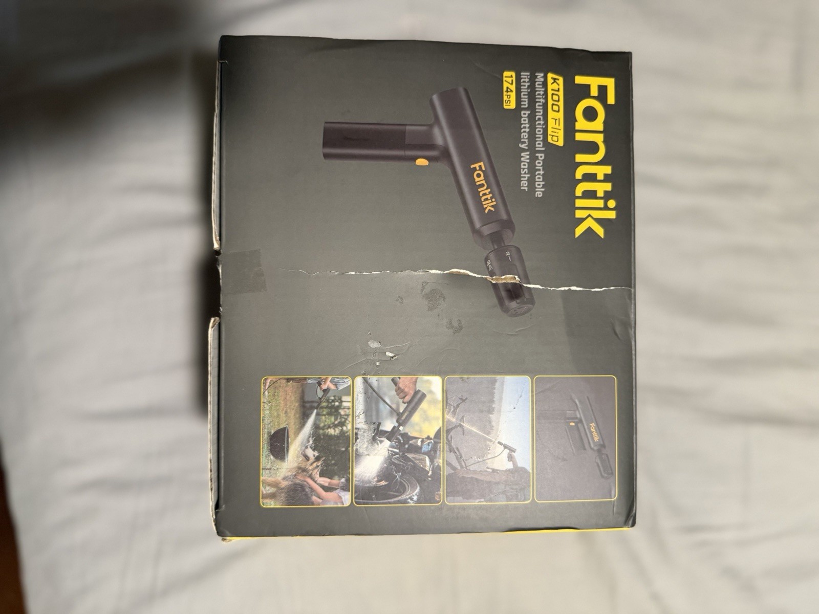 Fanttik Pressure Washer. Great For E-bikes. Low Pressure To Protect Battery