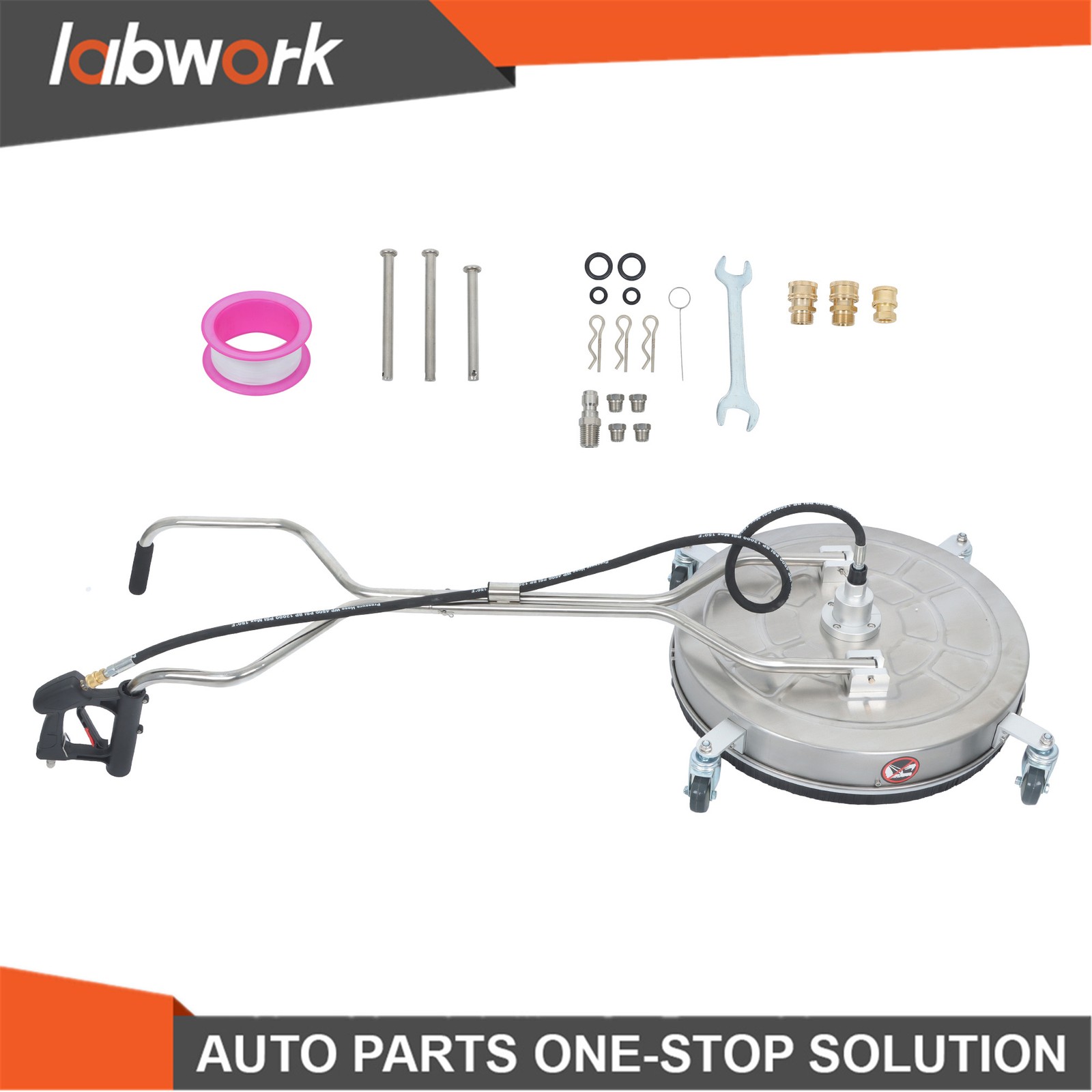 Labwork 24″ Pressure Washer Surface Cleaning System – Easy-Attach Handle