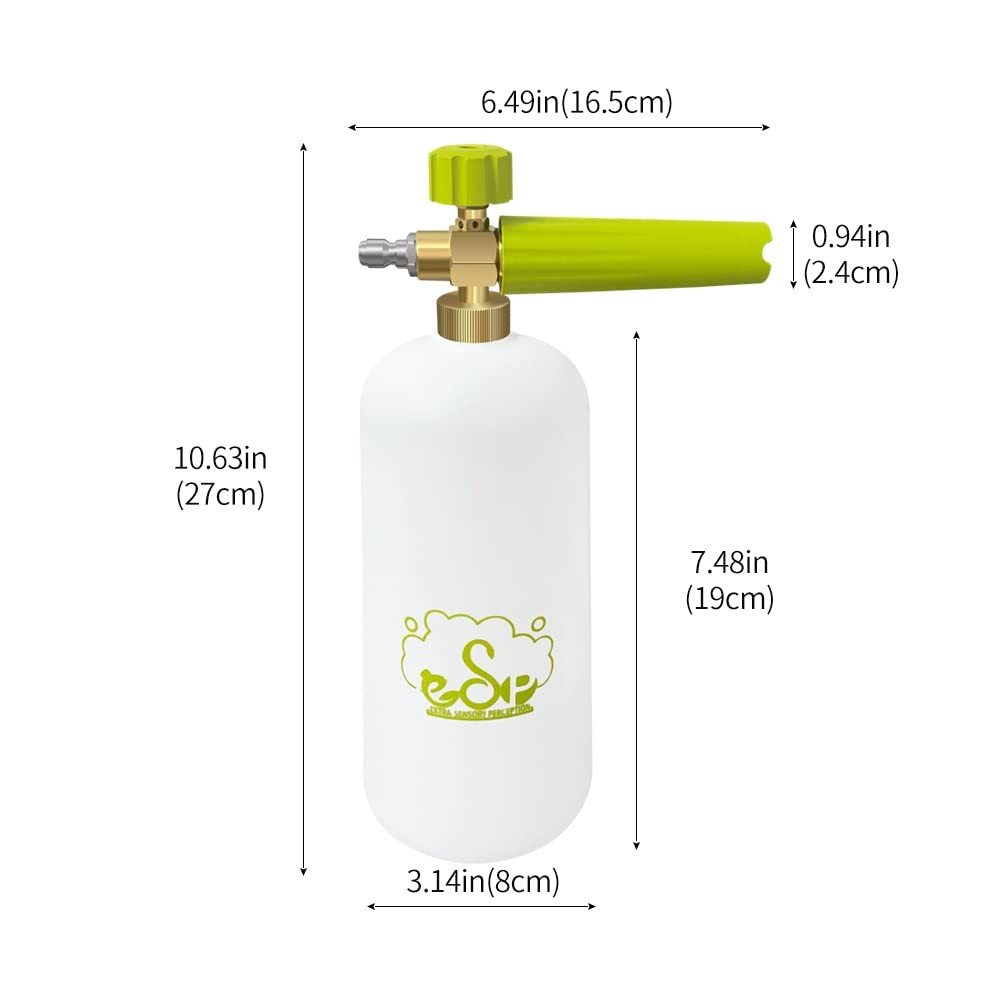 ESP Foam Cannon Snow Foam Lance Pressure Power Jet Washer Quick Release Adjus…