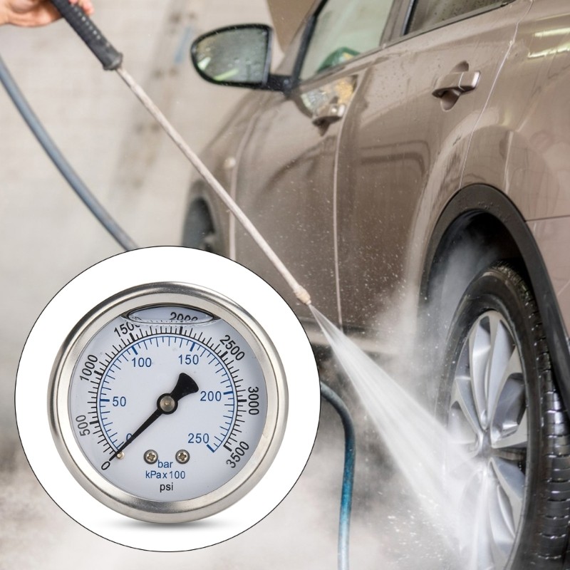 Professional Pressure Washer Gauges with N14x1.5 Thread Durable for 280/380/288