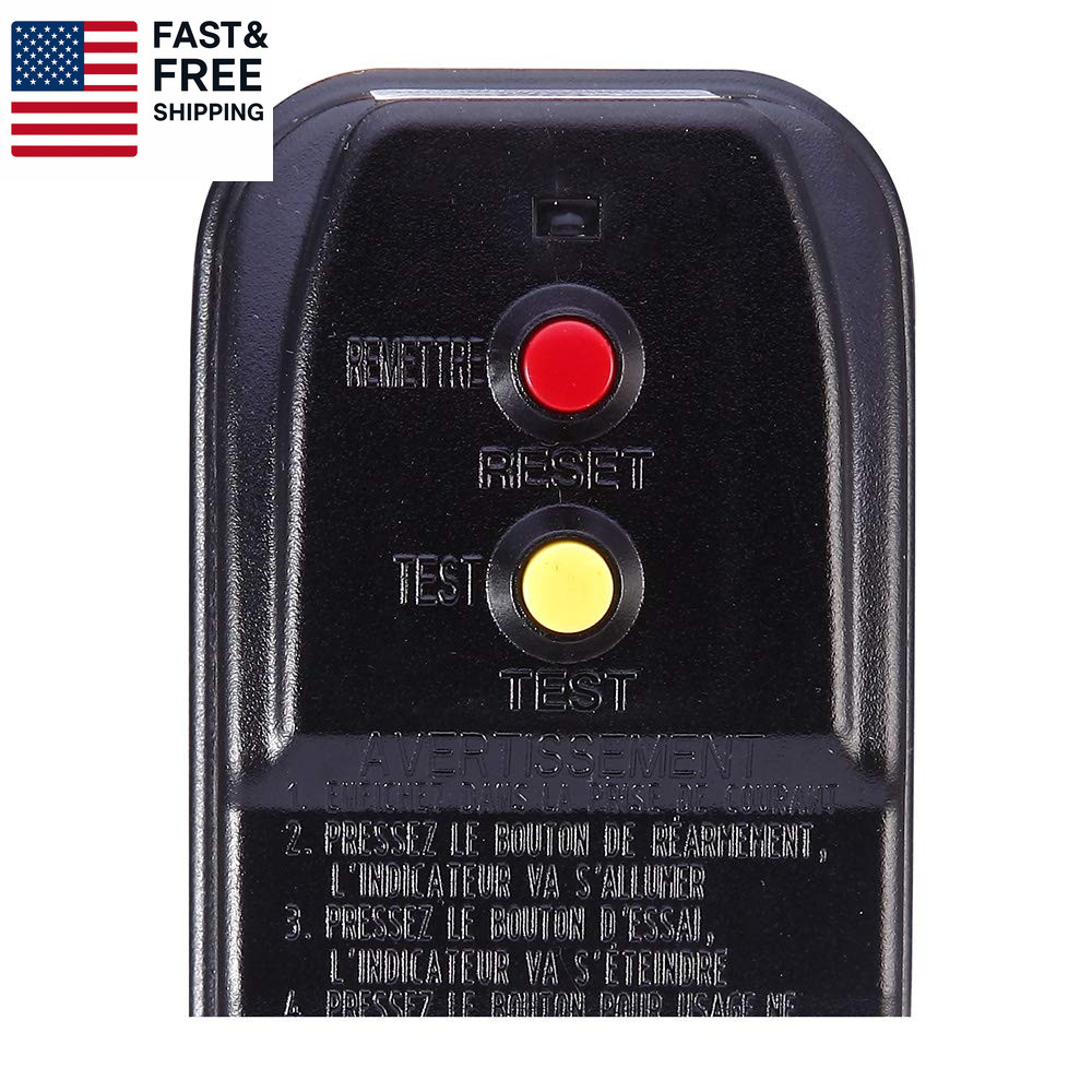 Replacement GFCI Plug for Pressure Washer Pool Pump 15Amp 3 Prong Circuit Break