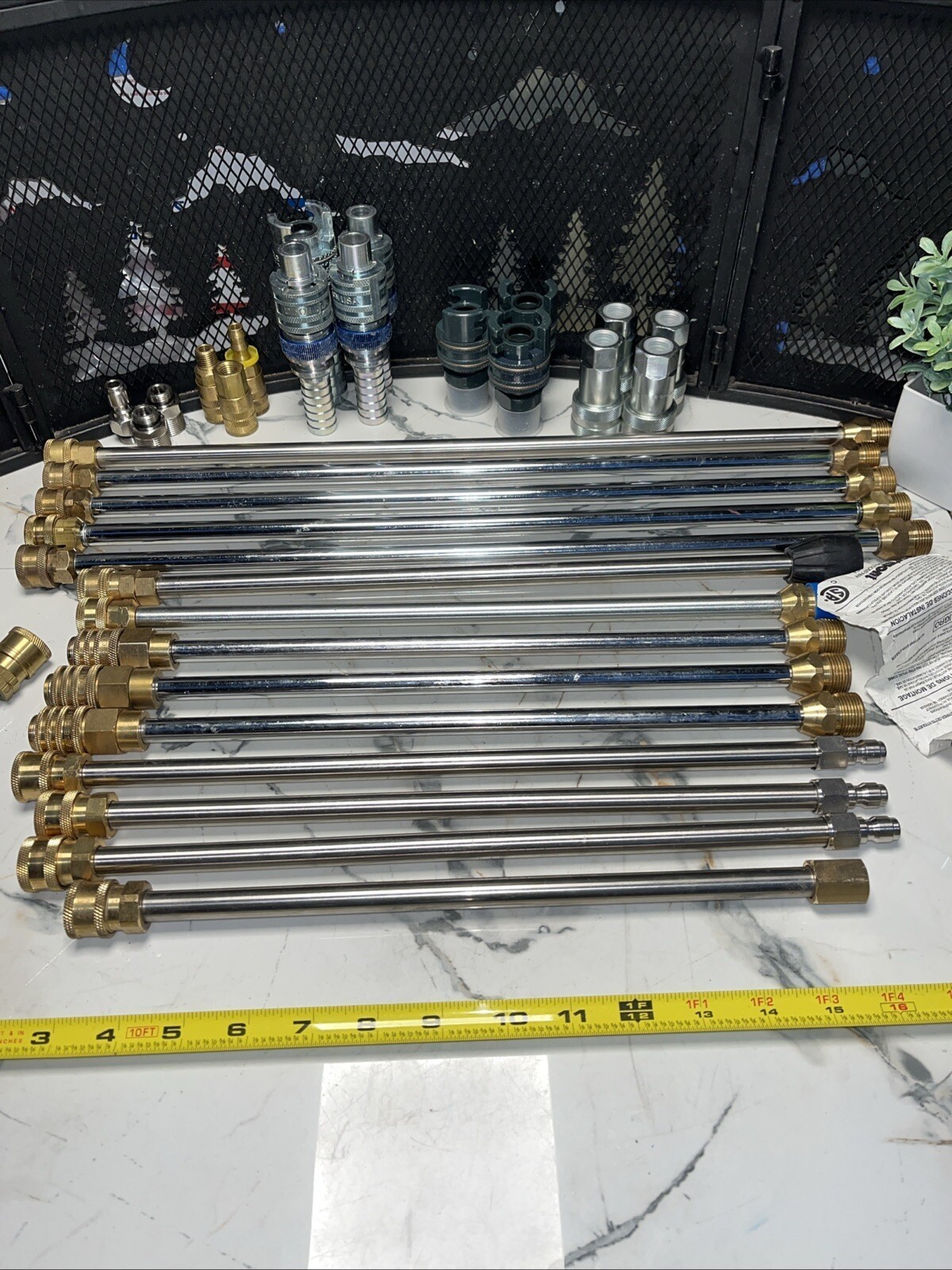50 QTY! HUGE MIX LOT- High Pressure Power Washer Spray Gun Nozzle Wand Fittings