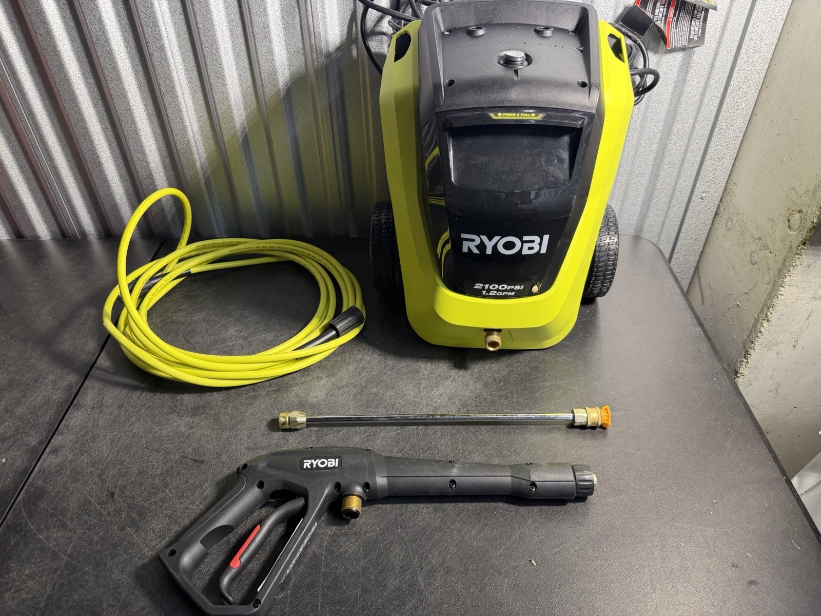 RYOBI RY142012 2100 PSI 1.2 GPM Electric Pressure Washer Tested No Foamer