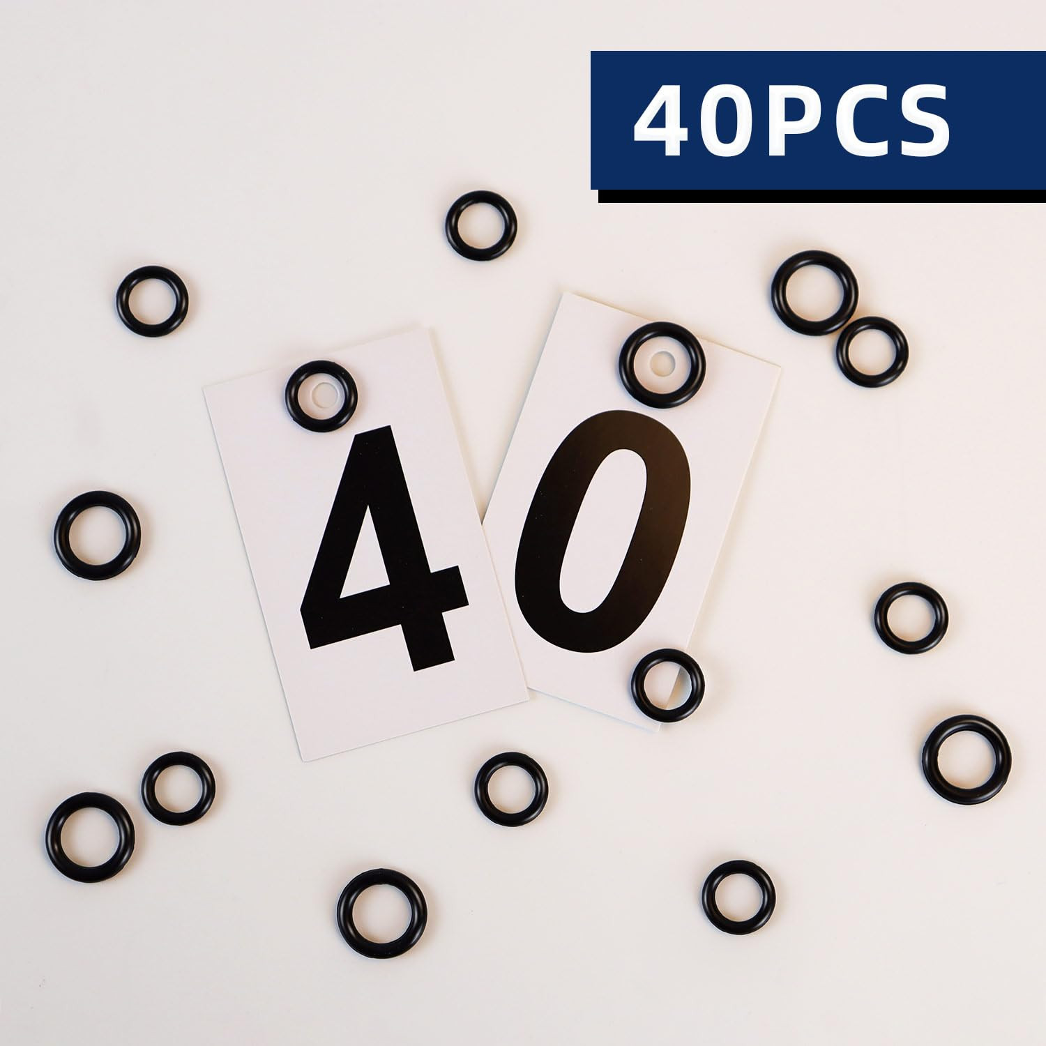40 Pack Power Pressure Washer O-Rings for 1/4″ & 3/8″ Quick Couplers – Rubber, H