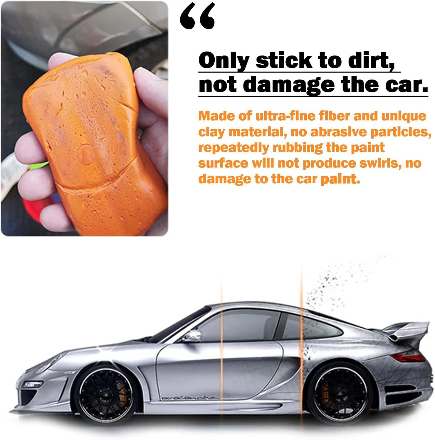 Car Clay Bar 4 Pack 400G, Premium Grade Clay Bars Auto Detailing Magic Clay Bar
