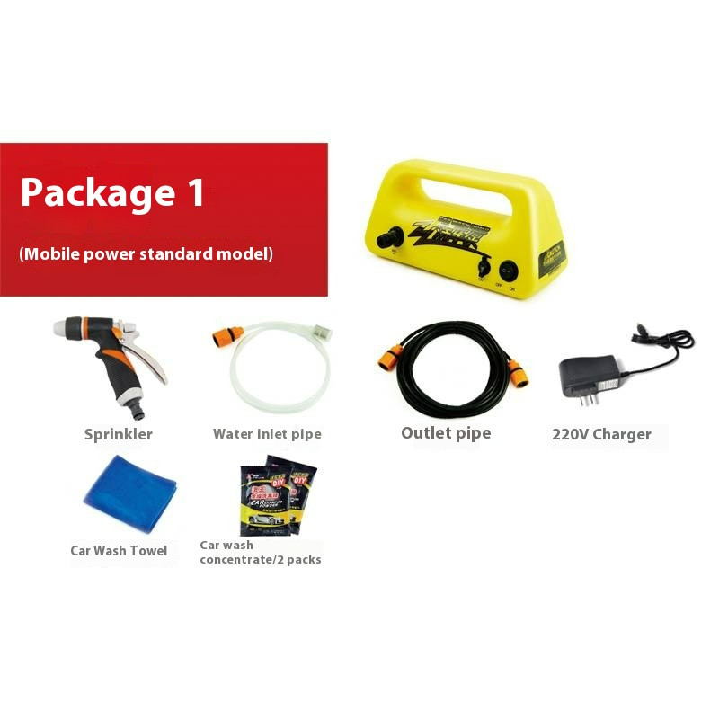 Wireless Car Washer Car 12V Household High Pressure Water Pump Portable