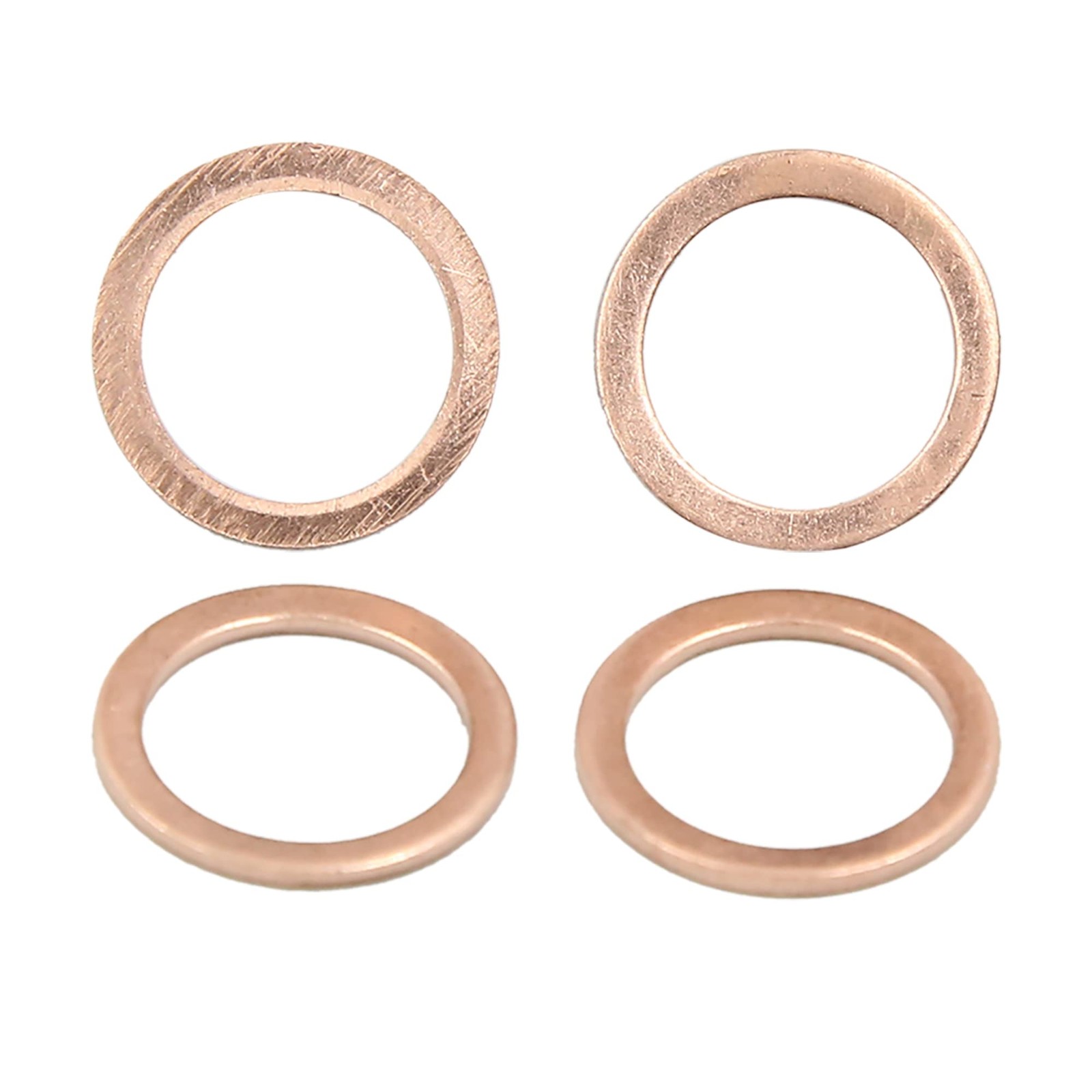 M13 x 17mm x 1mm Copper Flat Washers Car Engine Sealing Gaskets Rings 50pcs