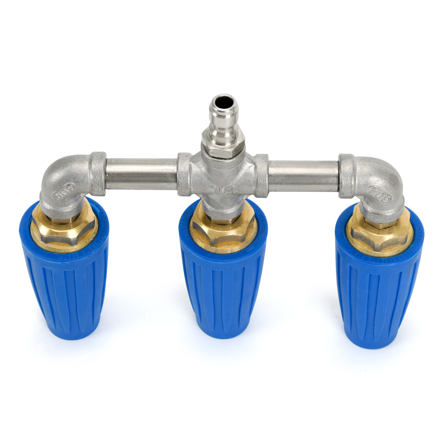 360° Rotating Triple Turbo Nozzle 1/4″ Quick Connect Pressure Washer Tip