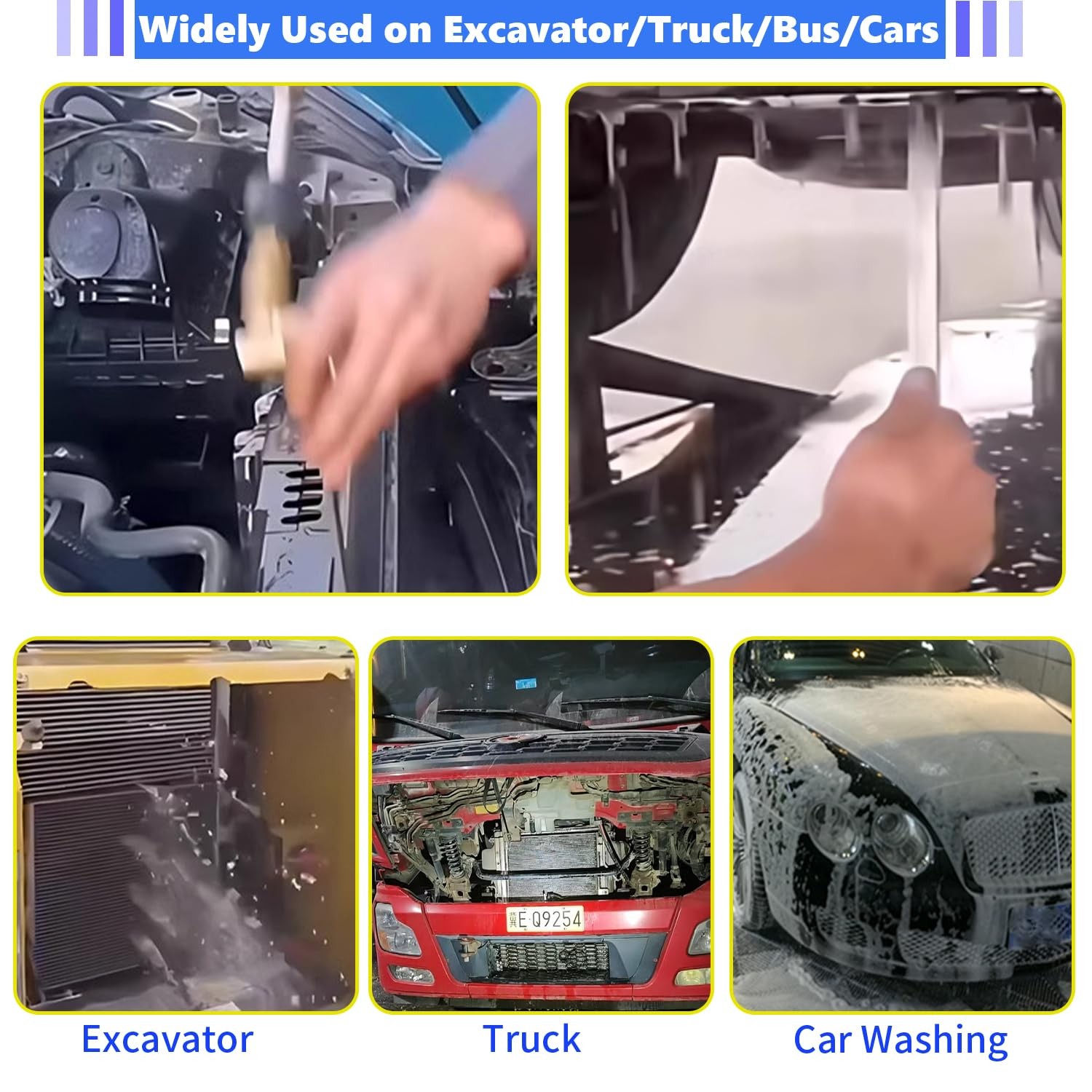 Radiator Cleaning Wand & Car A/C Condenser Cleaner(40″wand+Coupler+Valve Switch)