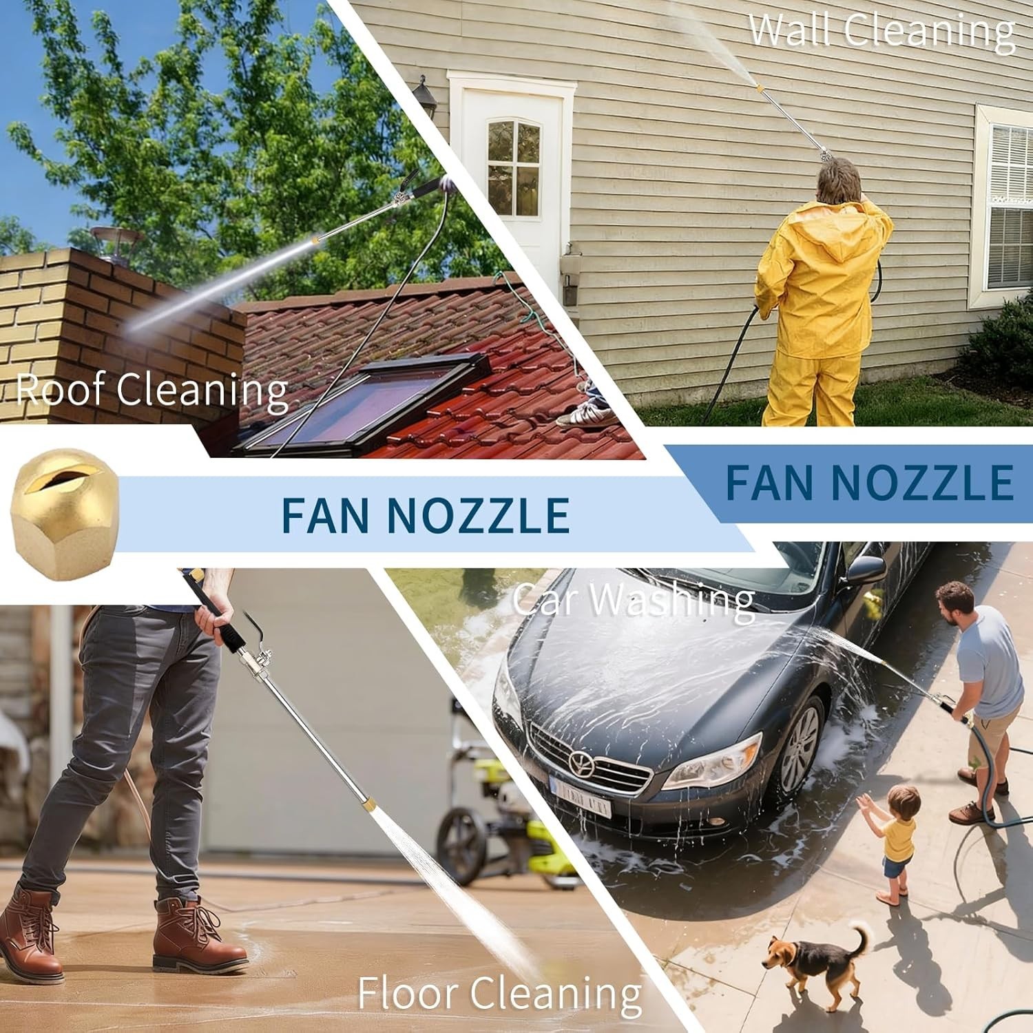 Hydro Nozzle Wand for Car and Patio Cleaning