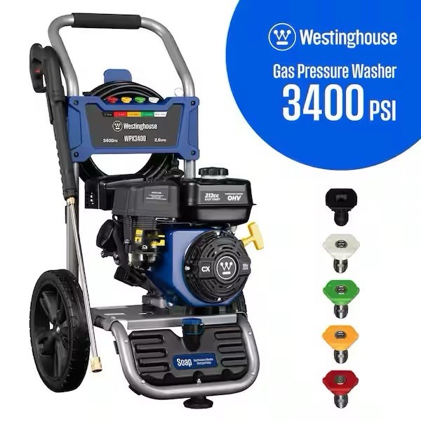 Westinghouse 3400 PSI 2.6 GPM Gas Pressure Washer Dallas Pick Up Only