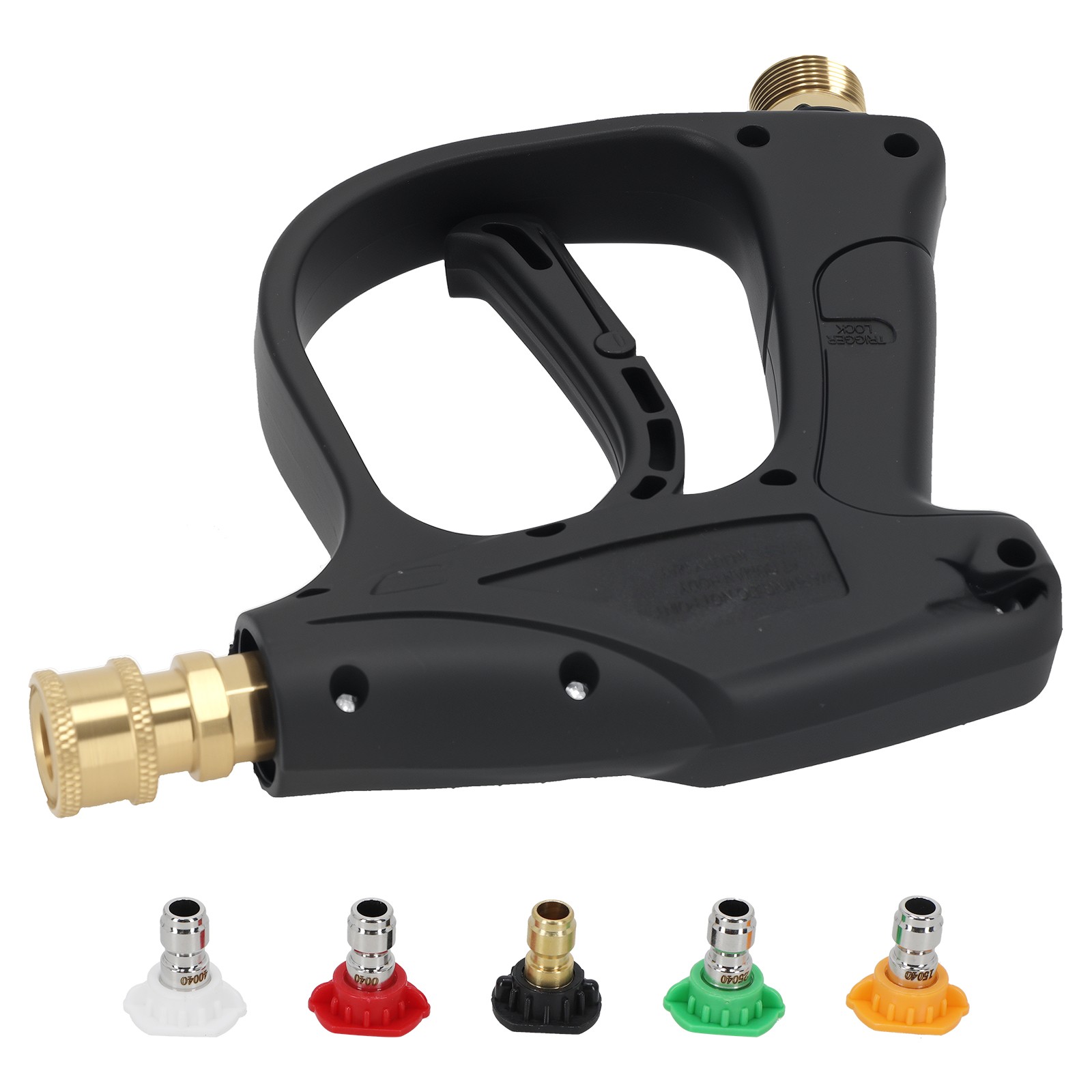 High Pressure Cleaning Gun M22 14mm Thread with 5 Quick Change Nozzle Tips